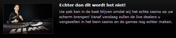 Live dealers op bwin.be