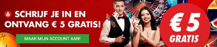 5 euro gratis op Circus online casino 
