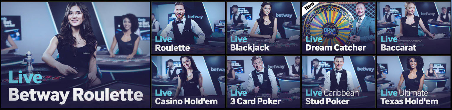 live tafelspellen op Betway online casino