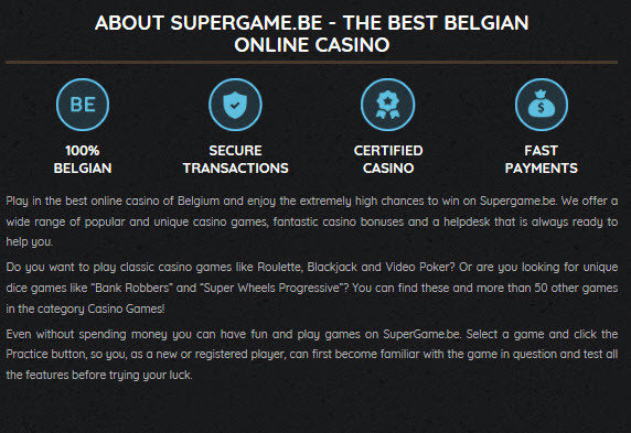 Bitcoin on Supergame Online Casino