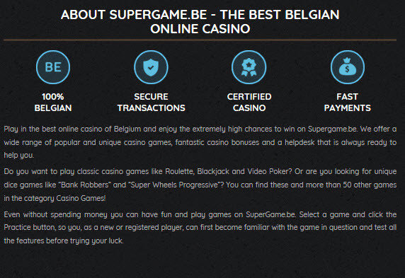 Bitcoin on Supergame Online Casino