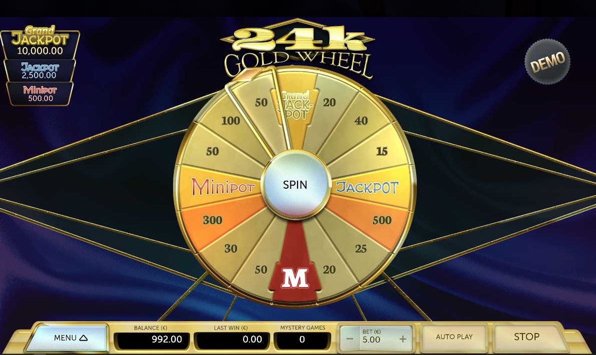 24K | Jackpot | Jeu bonus roue d'or