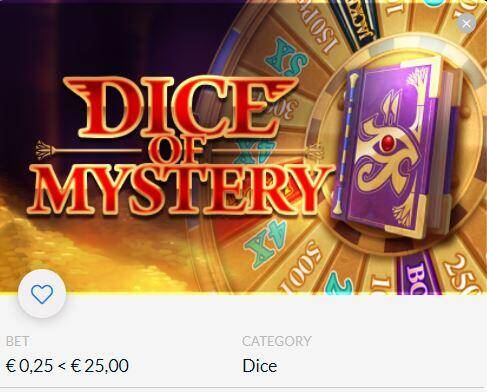 Draai aan het Rad van fortuin | Dice of Mystery | Dobbelspel Gaming1