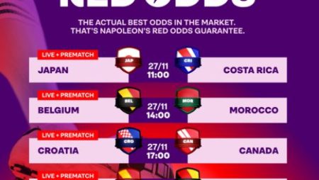 Enjoy the Daily Red Odds on 27/11 at Napoleon