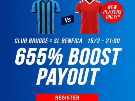 655% de boost sur le Club de Bruges contre Benfica