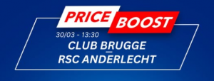 Price Boost - Club Brugge - Anderlecht