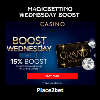 Magicbetting woensdag boost op Grand Deluxe