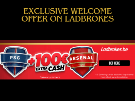 Psg vs Arsenal Exclusive Welcome Offer on Ladbrokes
